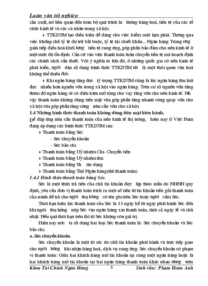 image for page Giải pháp nâng cao chất lượng hoạt động thanh toán không dùng tiền mặt tại Ngân hàng Thương mại Cổ phần Phương Nam - Chi nhánh Đống Đa