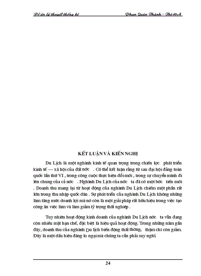 image for page Dãy số thời gian trong việc phân tích và dự đoán thống kê về Du Lịch