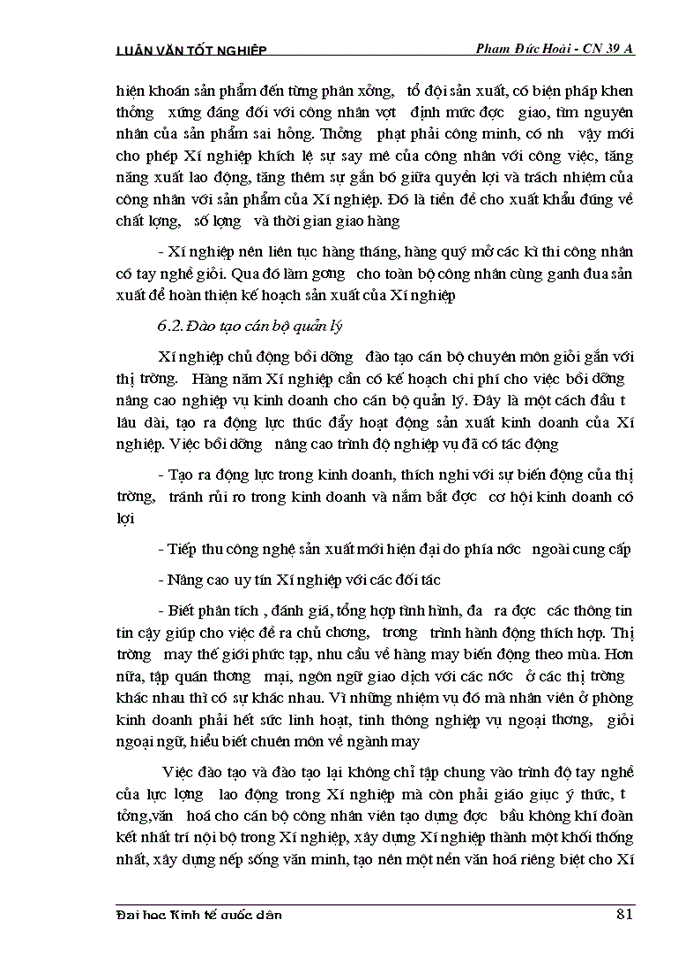 image for page THS Phân tích thực trạng về thị trường Tiêu thụ Sản phẩm ở Xí nghiệp may đo X19 thuộc Công ty 247- bộ quốc phòng