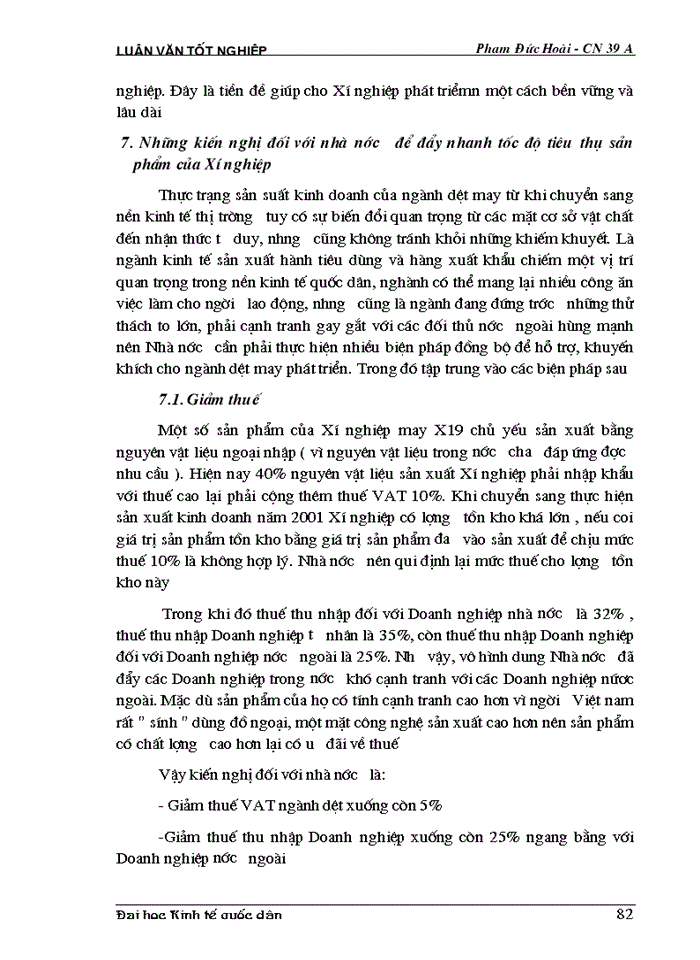 image for page THS Phân tích thực trạng về thị trường Tiêu thụ Sản phẩm ở Xí nghiệp may đo X19 thuộc Công ty 247- bộ quốc phòng