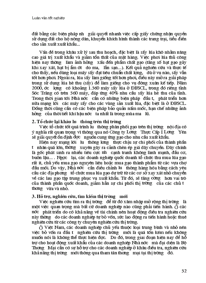 image for page Thực trạng và biện pháp thúc đẩy hoạt động Xuất khẩu gạo ở Công ty Lương Thực Cấp I Lương Yên