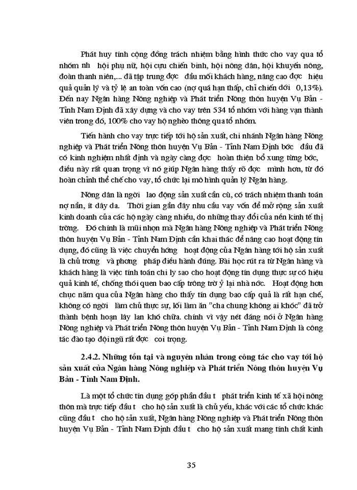 image for page Một số Giải pháp nhằm mở rộng và nâng cao chất lượng tín dụng đối với hộ sản xuất ở Ngân hàng Nông nghiệp và Phát triển Nông thôn huyện Vụ Bản Tỉnh Nam Định