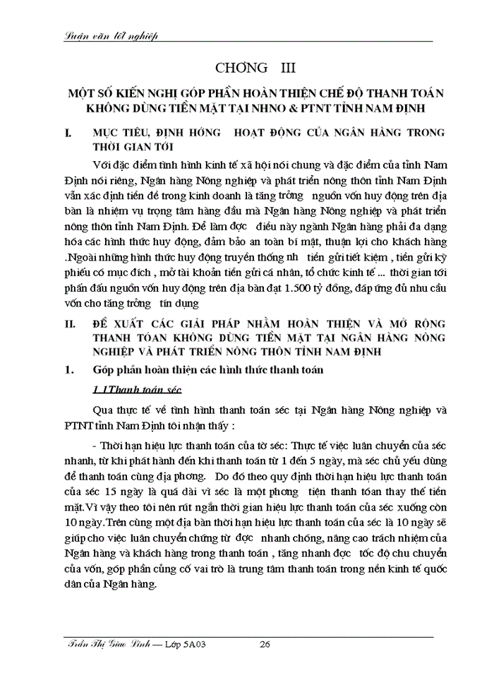 image for page Thực trạng thanh toán không dùng tiền mặt tại Ngân hàng Nông nghiệp và Phát triển Nông thôn tỉnh nam định trong thời gian qua