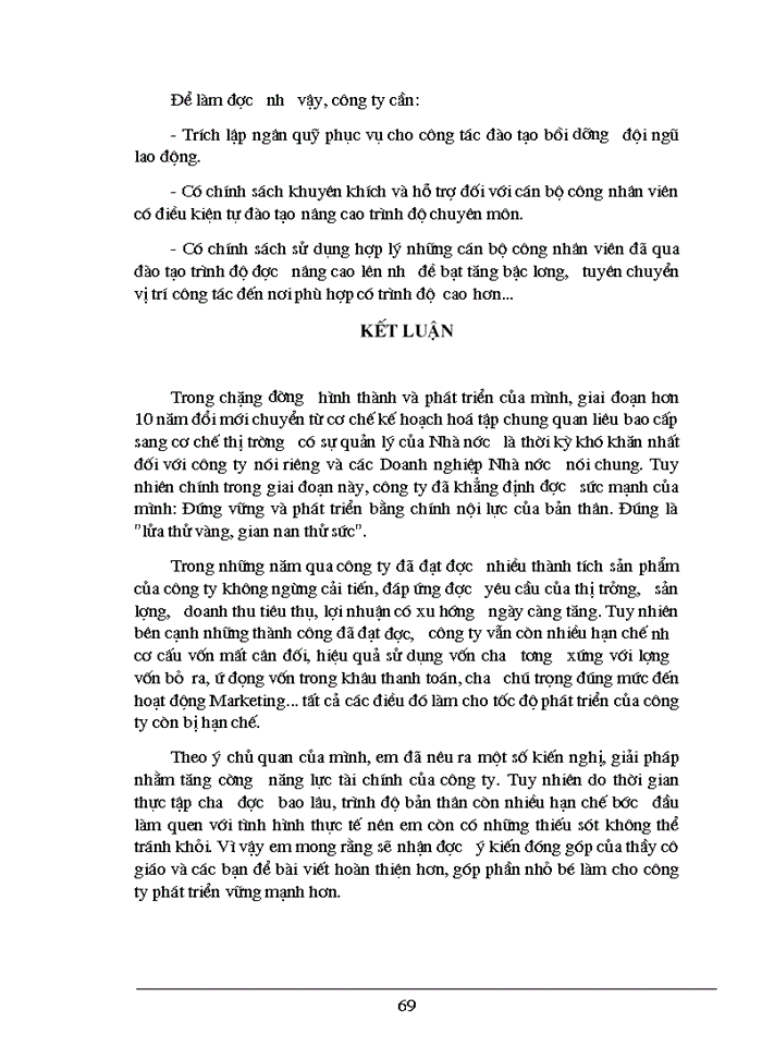 image for page Phân tích tài chính và các Giải pháp nhằm tăng cường năng lực tài chính tại Công ty Công ty Xây lắp và Kinh doanhVật Tư Thiết Bị
