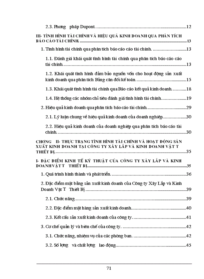 image for page Phân tích tài chính và các Giải pháp nhằm tăng cường năng lực tài chính tại Công ty Công ty Xây lắp và Kinh doanhVật Tư Thiết Bị