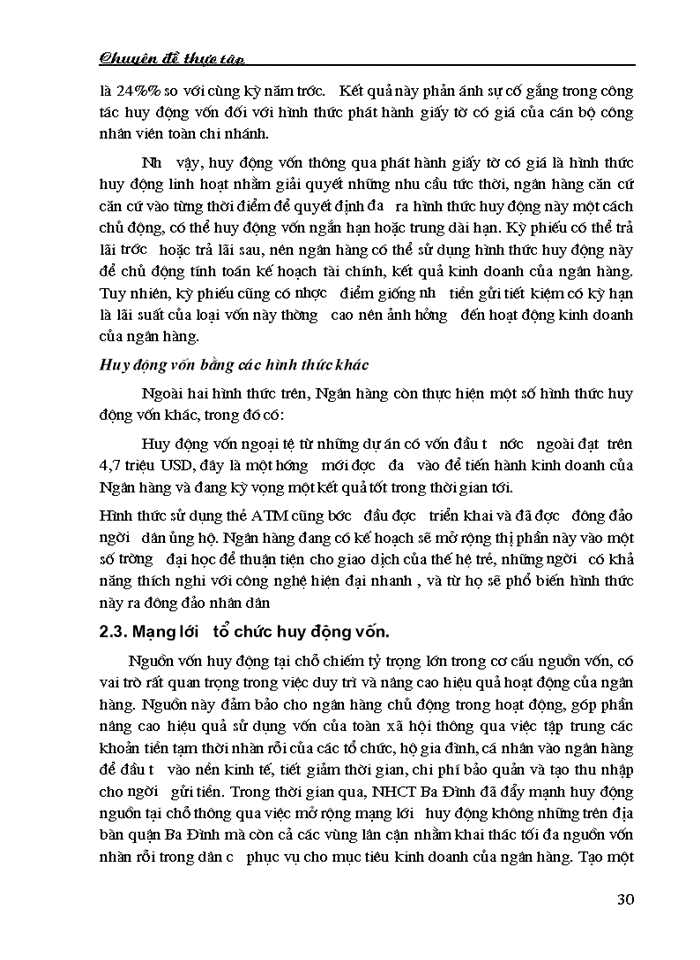 image for page Giải pháp tăng cường huy động vốn tại Ngân hàng công thương Ba Đình