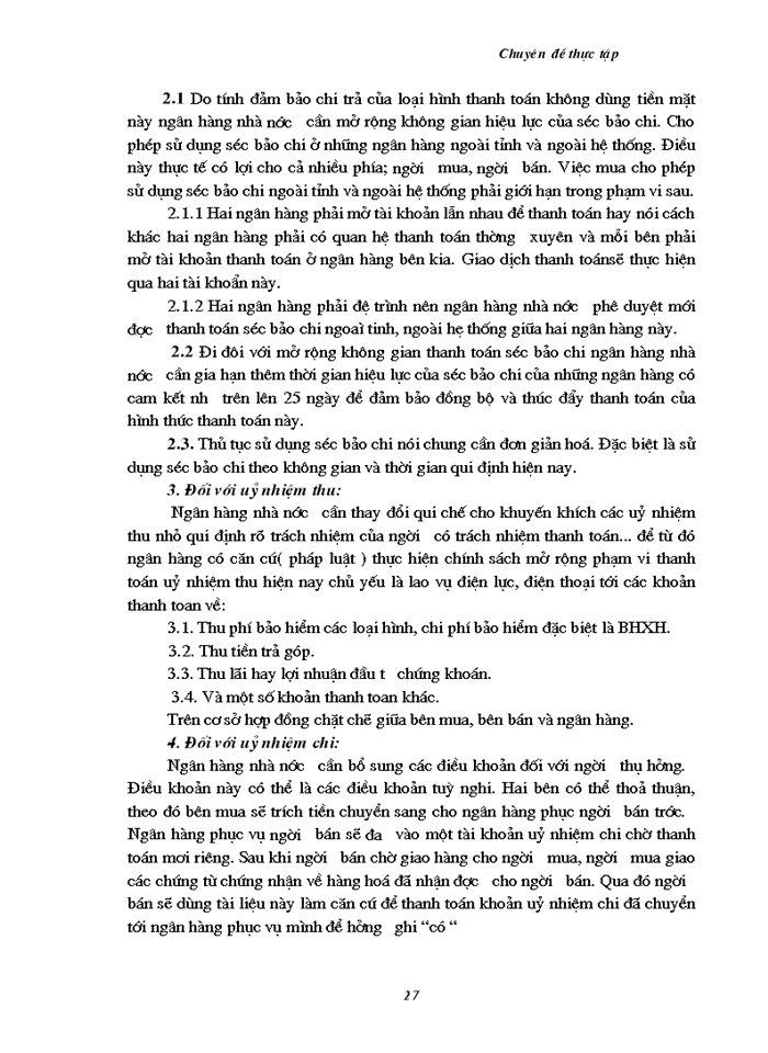 image for page Thực trạng thanh toán không dùng tiền mặt tại chi nhánh Ngân hàng Công thương KVII - HBT - Hà Nội
