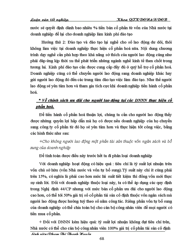 image for page Một số Giải pháp góp phần thúc đẩy quá trình Cổ phần hóa Doanh nghiệp Nhà nước thuộc Tổng Công ty Dệt May Việt Nam