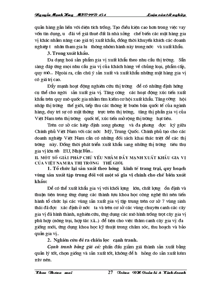image for page Thực trạng và những Giải pháp chủ yếu nhằm đẩy mạnh Xuất khẩu gia vị của của Việt Nam