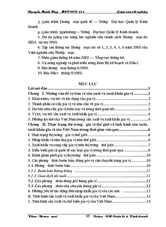 image for page Thực trạng và những Giải pháp chủ yếu nhằm đẩy mạnh Xuất khẩu gia vị của của Việt Nam