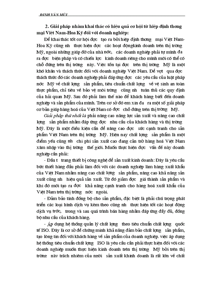 image for page Ảnh hưởng của Hiệp định Thương mại Việt Nam-Hoa Kỳ đối với Xuất khẩu của Việt Nam sang thị trường Mỹ