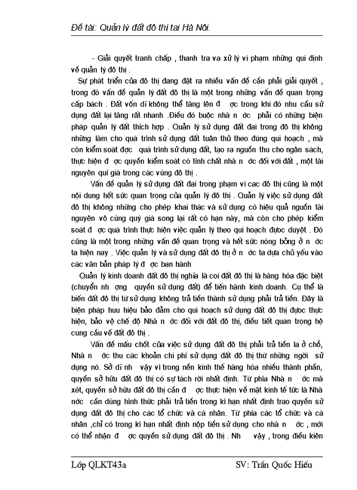 image for page Quản lý đất đô thị tại Hà Nội