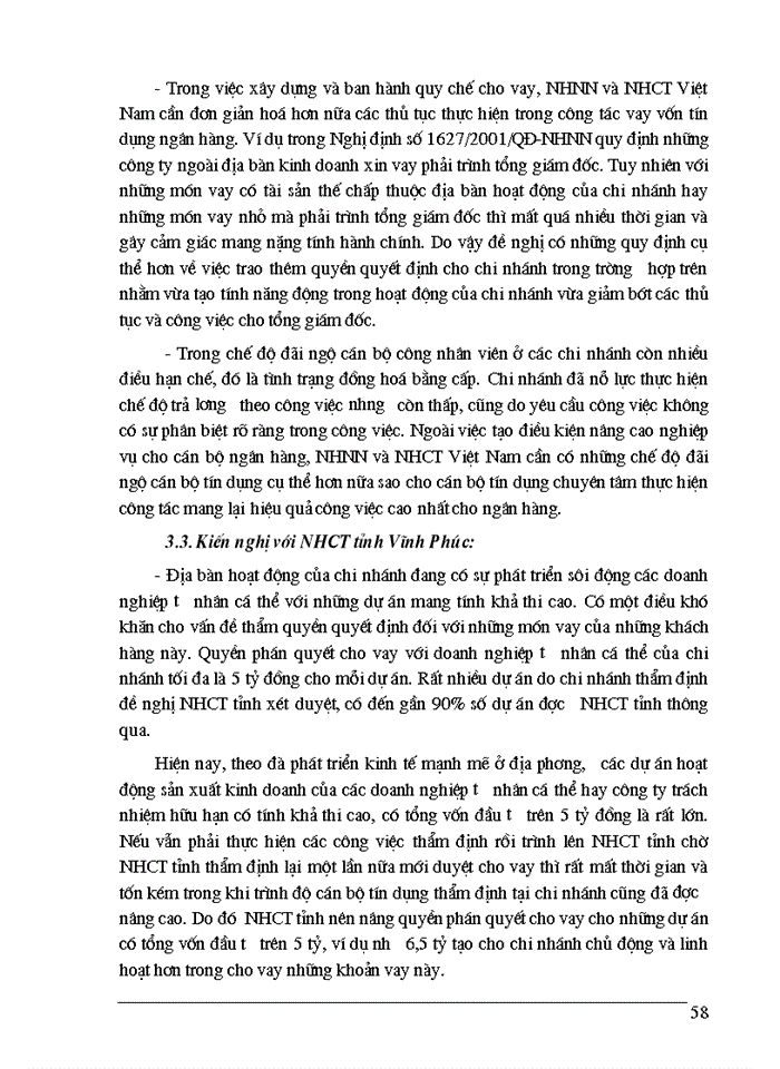 image for page Một số Giải pháp nâng cao chất lượng tín dụng trung dài hạn tại Ngân hàng Công thương Phúc Yên
