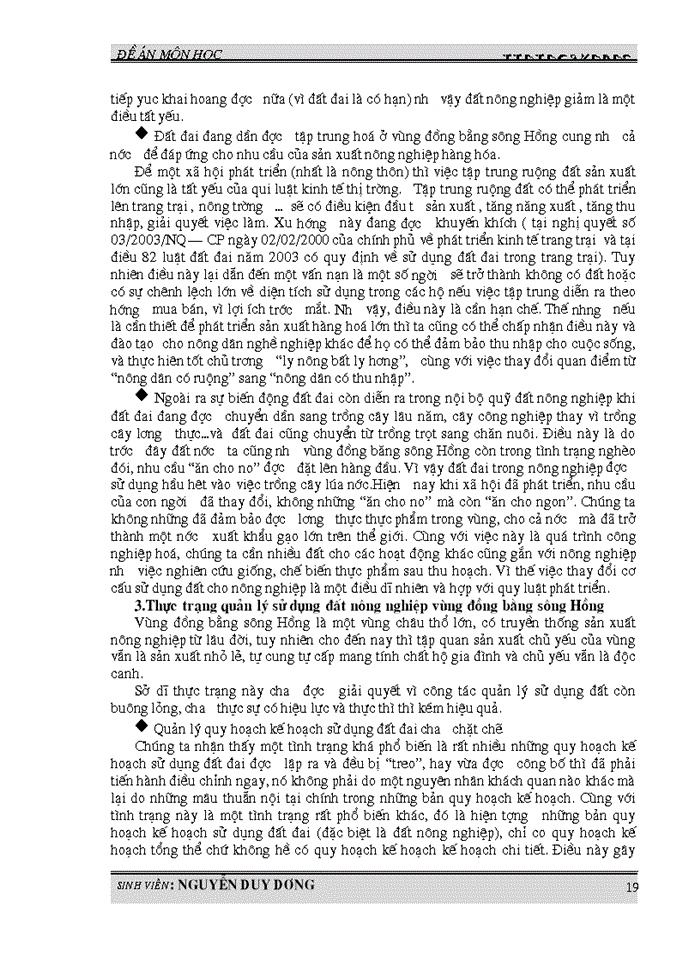 image for page Một số vấn đề về quản lý sử dụng đất nông nghiệp ở vùng đồng bằng sông Hồng hiện nay