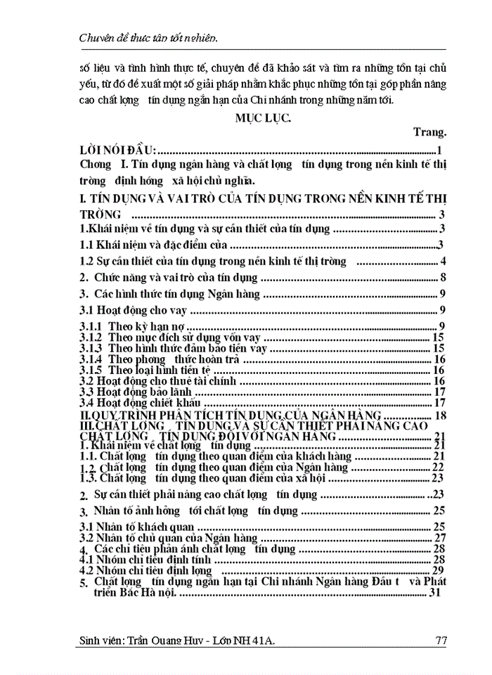 image for page Một số Giải pháp nhằm nâng cao chât lượng tín dụng ngắn hạn tại Chi nhánh Ngân hàng Đầu tư và Phát triển Bắc Hà Nội