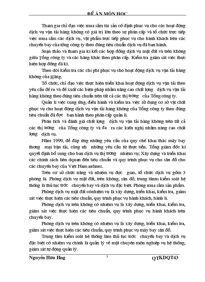 image for page Đánh giá chiến lược Kinh doanh của Việt Nam airlines