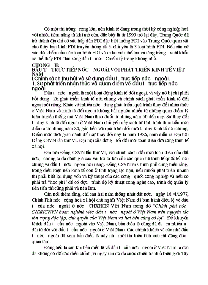 image for page Vai trò của nguồn vốn đầu tư trực tiếp nước ngoài FDI với phát triển kinh tế Việt Nam