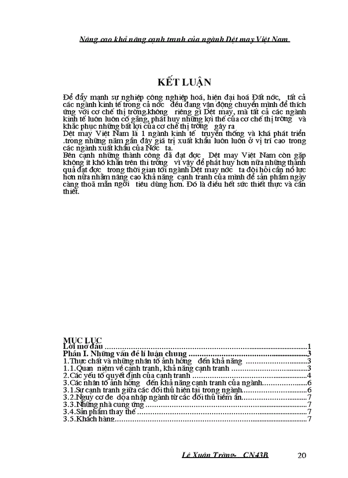 image for page Nâng cao khả năng cạnh tranh của ngành Dệt may Việt Nam