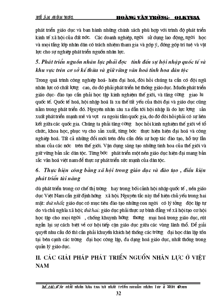 image for page Các Giải pháp đào tạo và phát triển nguồn nhân lực ở Việt Nam