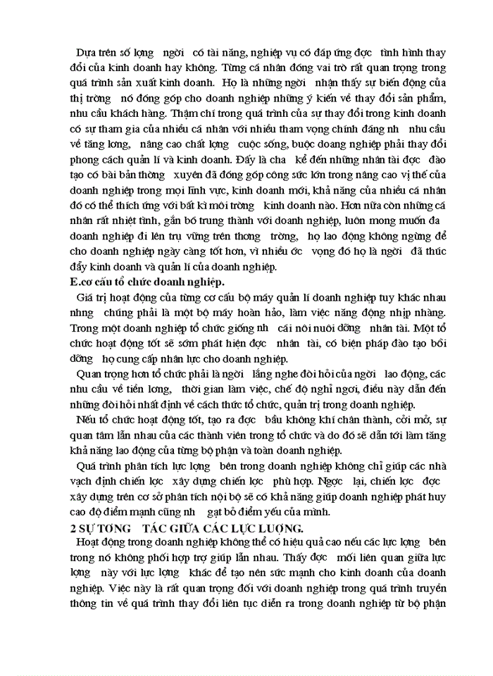 image for page Phân tích vai trò của lực lượng bên trong thúc đẩy sự thay đổi Kinh doanh và quản Lý của Doanh nghiệp Sự tương tác giữa các lực lượng ấy và sự cần thiết phát hiện chúng để có những Giải pháp thích hợp