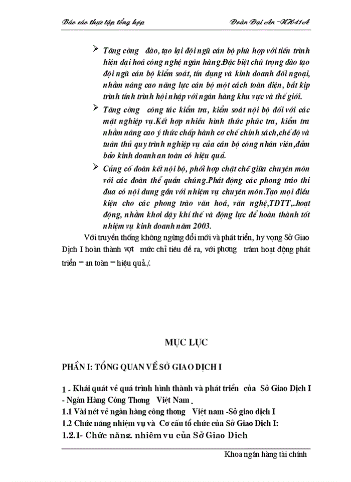 image for page Báo cáo thực tập tổng quan về Sở Giao Dịch I - Ngân hàng Công Thương Việt Nam