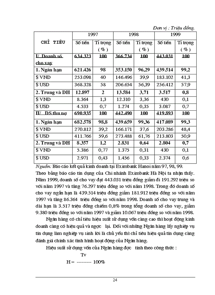 image for page Chất lượng tín dụng Ngân hàng hiện trạng và Giải pháp nâng cao chất lượng tín dụng tại Ngân hàng Thương mạiCổ phần EximbaNhập khẩu Hà Nội