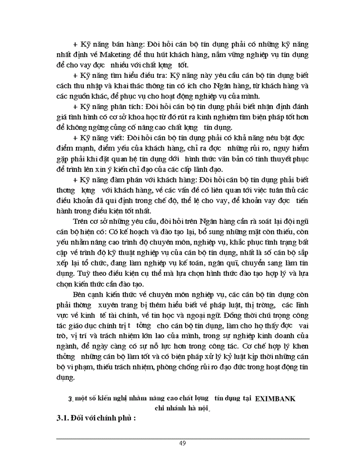 image for page Chất lượng tín dụng Ngân hàng hiện trạng và Giải pháp nâng cao chất lượng tín dụng tại Ngân hàng Thương mạiCổ phần EximbaNhập khẩu Hà Nội