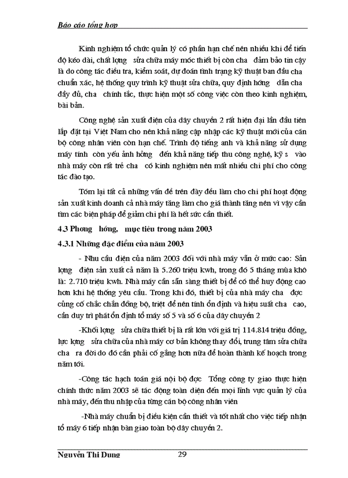 image for page Báo cáo Tại tại Nhà máy nhiệt Điện Phả Lại