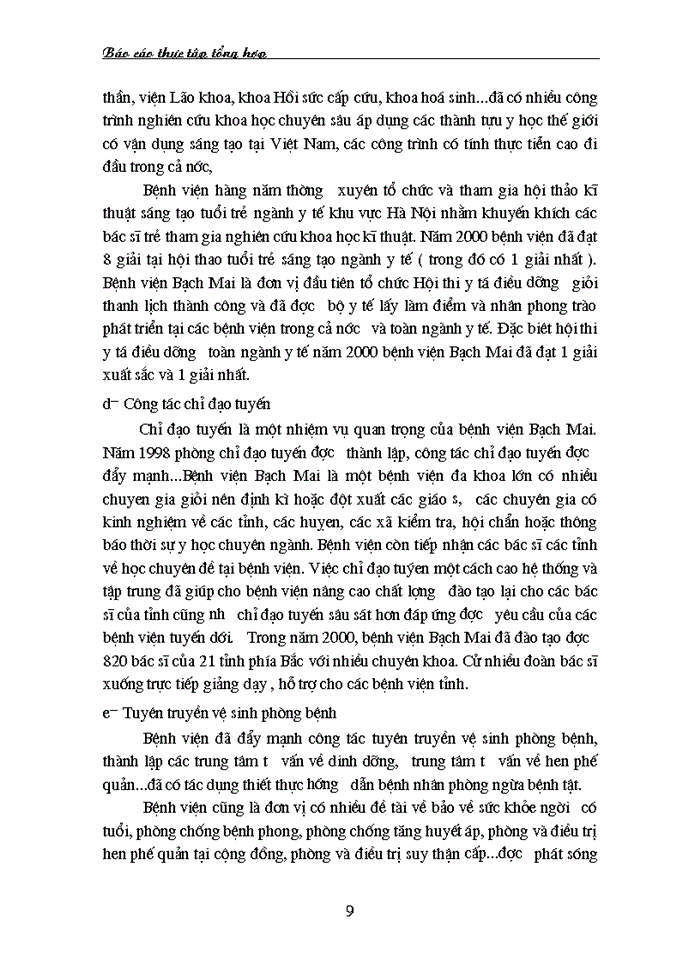 image for page Báo cáo Tại tại bệnh viện Bạch Mai