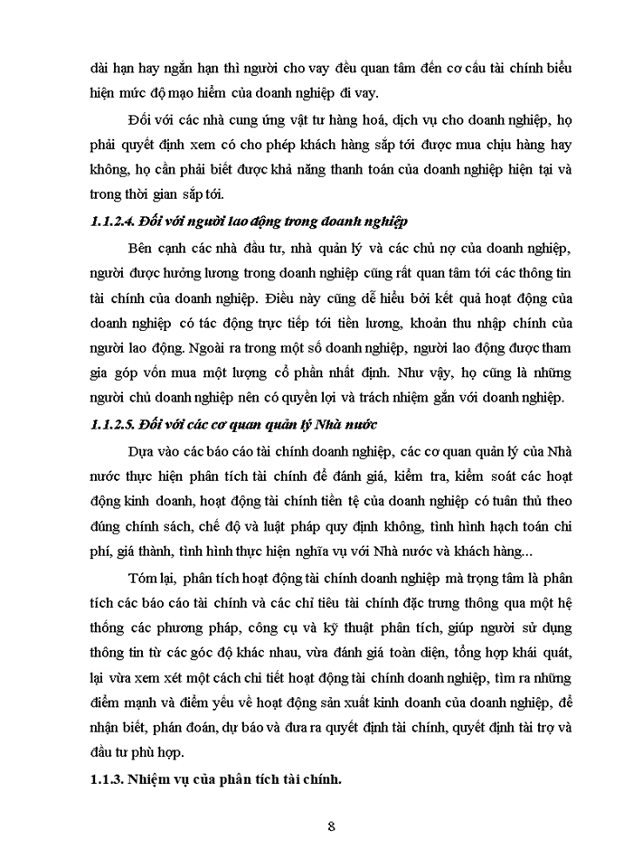 image for page Phân tích tình hình tài chính Công tư vấn giám sát và Xây dựng công trình