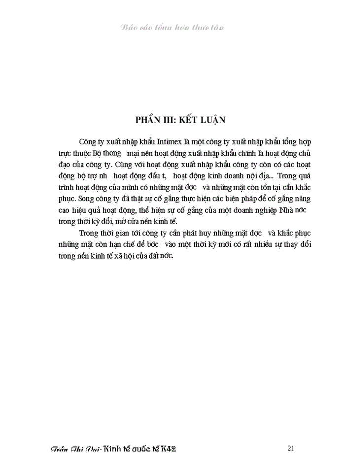 image for page Báo cáo Tại tại Công ty Xuất nhập khẩu Intimex