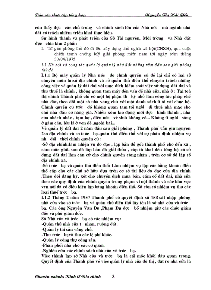 image for page Báo cáo Tại tại Sở Tài nguyên MôI trường và Nhà đất Hà Nội