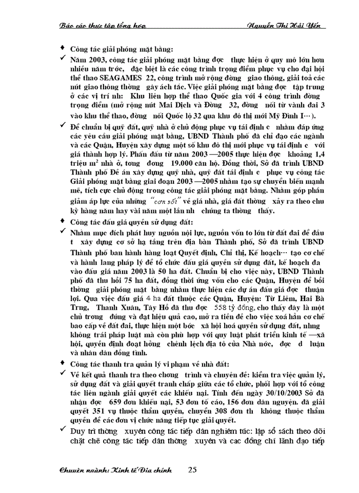 image for page Báo cáo Tại tại Sở Tài nguyên MôI trường và Nhà đất Hà Nội