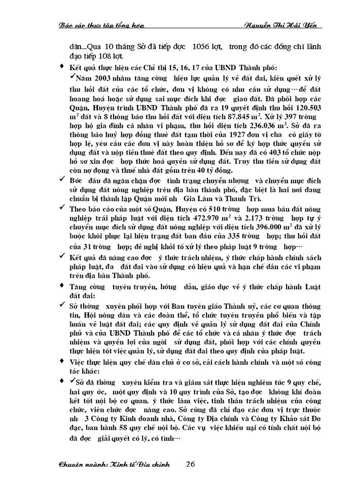 image for page Báo cáo Tại tại Sở Tài nguyên MôI trường và Nhà đất Hà Nội