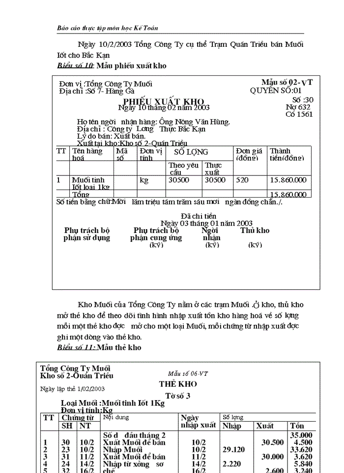 image for page Báo cáo Tại Tổng Công ty Muối Việt Nam