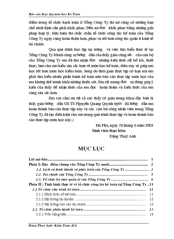 image for page Báo cáo Tại Tổng Công ty Muối Việt Nam