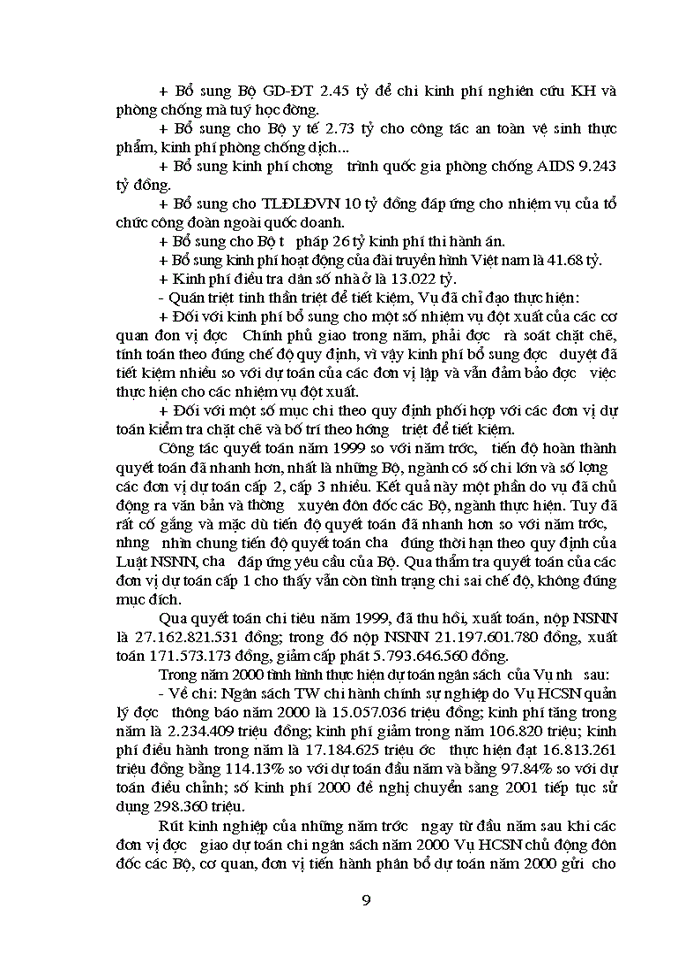 image for page Báo cáo tổng hợp của Bộ tài chính