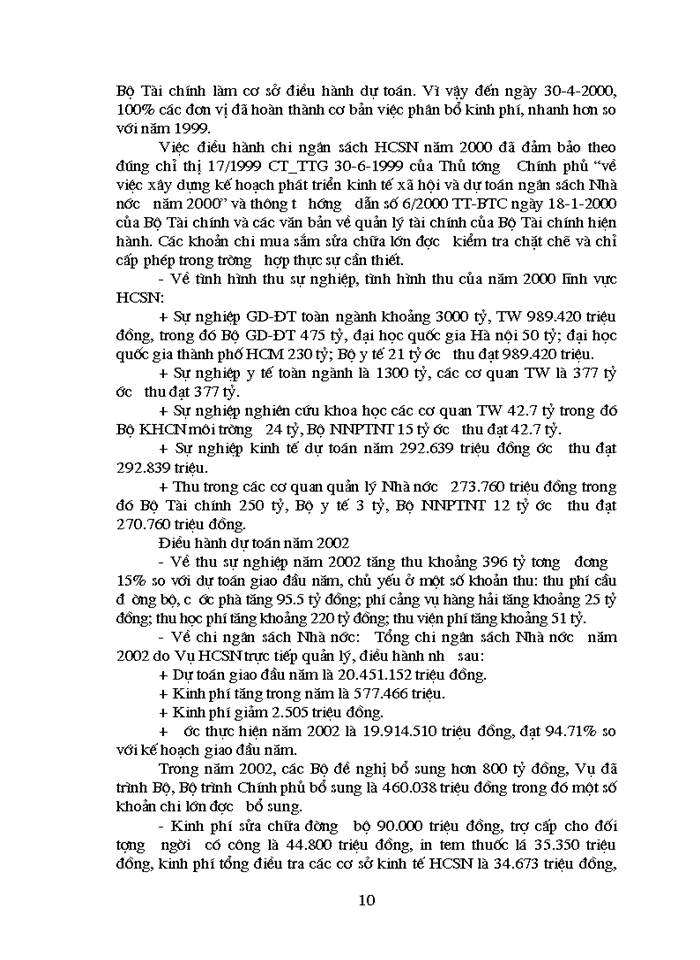 image for page Báo cáo tổng hợp của Bộ tài chính