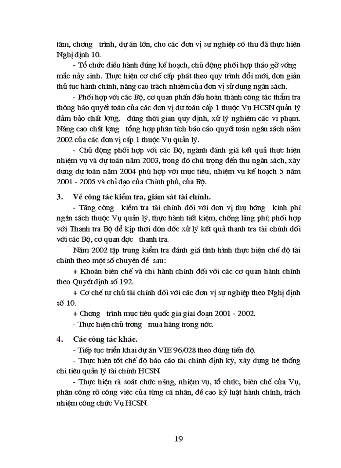 image for page Báo cáo Tại tại Phòng tài chính Hành chính - Vụ Tài chính HCSN - Bộ Tài chính