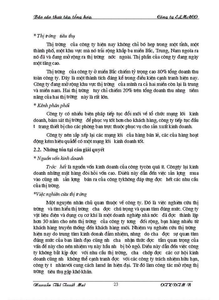 image for page Báo cáo Tại Công ty vật liệu Điện và dụng cụ cơ khí