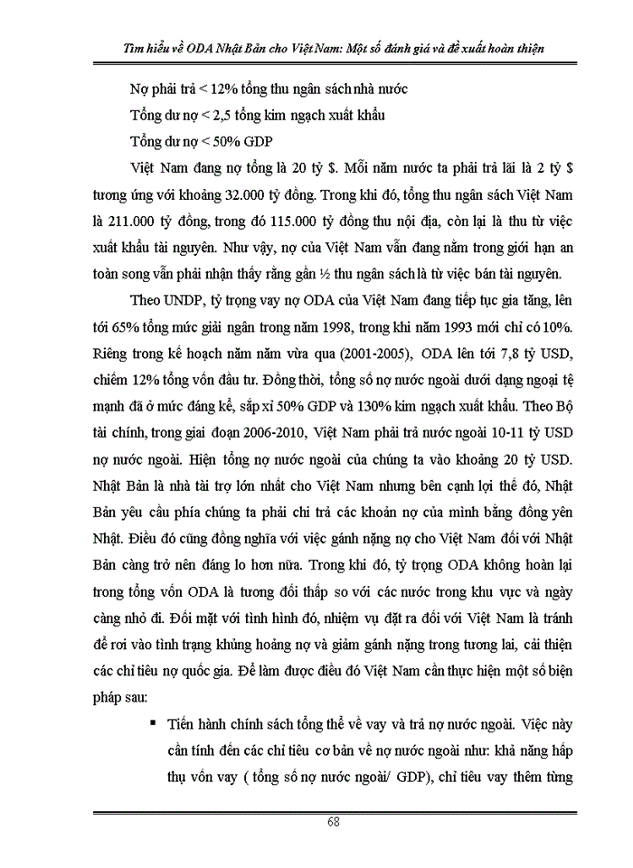 image for page Một số Giải pháp nâng cao hiệu quả sử dụng nguồn vốn ODA Nhật bản