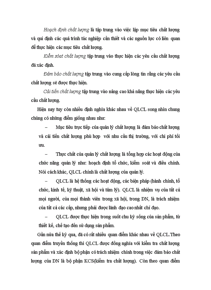 image for page Những sai lệch trong nhận thức và thực hiện về công tác QLCL ở Việt Nam hiện nay