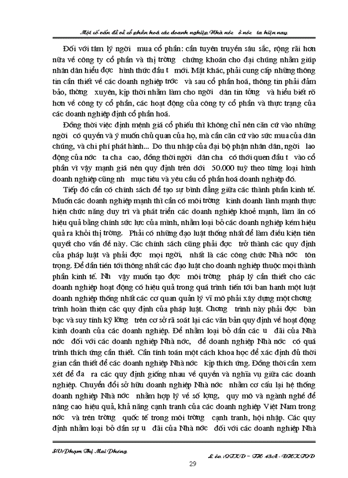 image for page Một số vấn đề về Cổ phần hóa các doanh nghiệp Nhà nước ở nước ta hiện nay