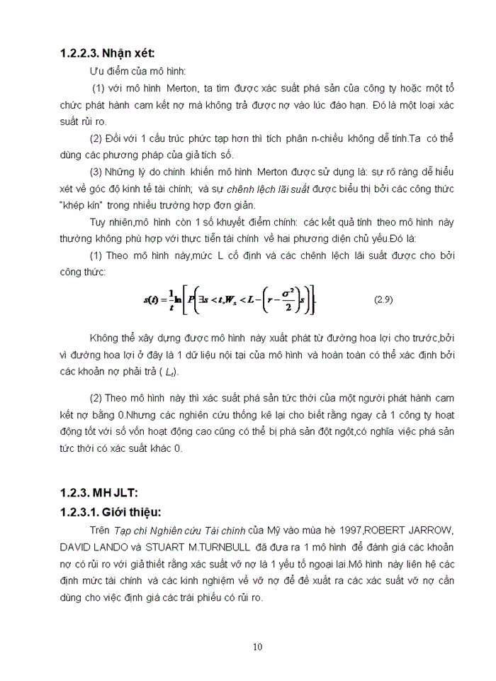 image for page Các mô hình rủi ro tín dụng và ứng dụng