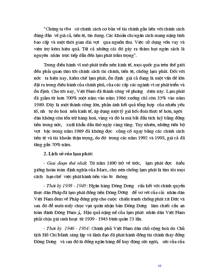 image for page Lạm phát và biện pháp khắc phục ở Việt Nam