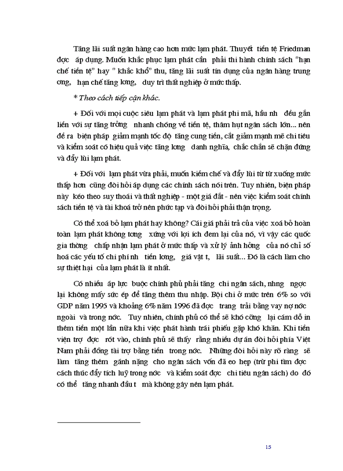 image for page Lạm phát và biện pháp khắc phục ở Việt Nam