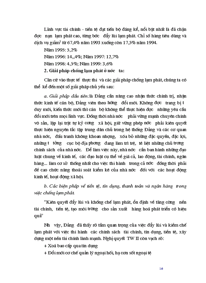 image for page Lạm phát và biện pháp khắc phục ở Việt Nam