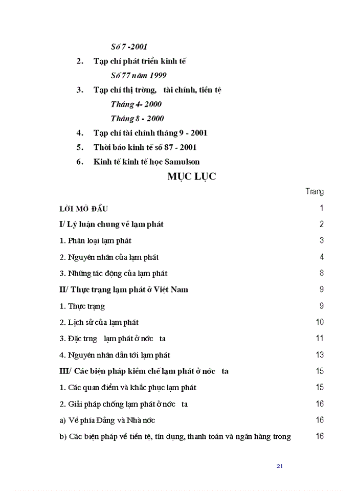 image for page Lạm phát và biện pháp khắc phục ở Việt Nam