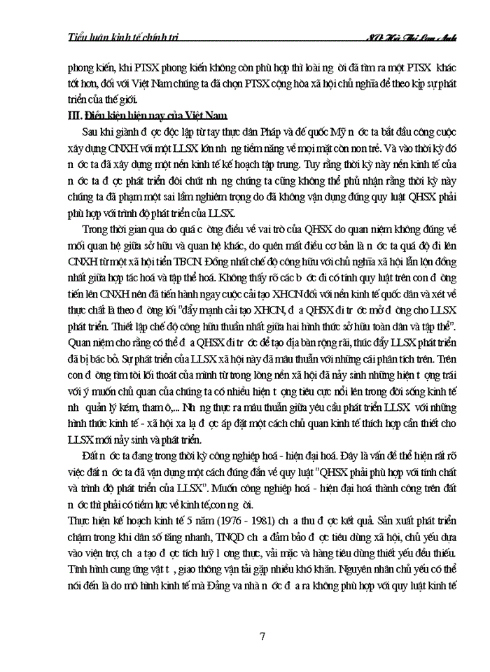 image for page Qua ba phương thức sản xuất Chủ nghĩa tư bản hãy chứng minh Quan hệ Sản xuất phải phù hợp với trình độ phát triển của Lực lượng Sản xuất