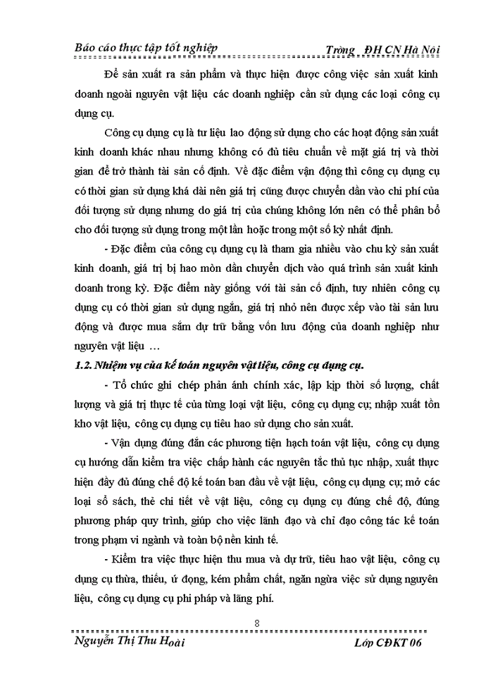 image for page Thực trạng tổ chức công tác hạch toán Kế toán nguyờn vật liệu công cụ dụng cụ tại công ty Trách nhiệm Hữu hạn Seiyo Việt Nam